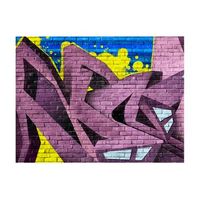papel pintado 3d - street art - graffiti 200x154 cm
