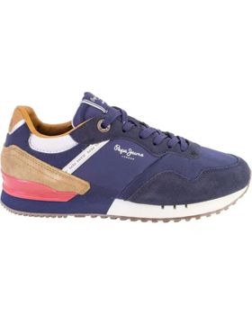 de PEPE JEANS PMS40018 ZAPATILLAS CASUAL DE HOMBRE AZUL MARINO