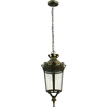Colgante everest ip44 1xe27 al.reg.xd.24cm negro/oro