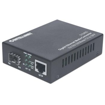 Tarjeta de Red Intellinet 510493 SFP RJ-45 1000 Mbit/s Full Dúplex Metal