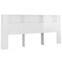 mueble cabecero blanco brillante 220x185x1045 cm vidaxl