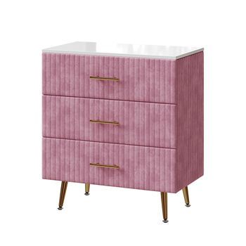 Cómoda Velia 70 X 78.5 Cm Con 3 Cajones Vicco