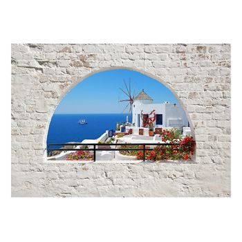 Papel Pintado 3d - Summer In Santorini (250x175 Cm)