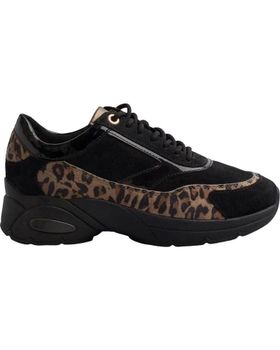 de GEOX ZAPATILLAS DEPORTIVAS DE PIEL D ALHOUR A D94FGA-2207 PARA MU NEGRO