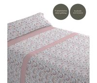juego de sabanas tres piezas cama de 135cm arc rosa donegal collections