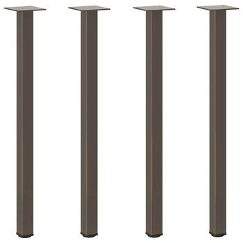 Patas Para Mesa De Centro 4 Uds | Patas De Muebles Acero Acero Natural 72-74 Cm