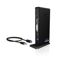 base para portatil icy box ib-dk2241ac usb 32 hdmi dvi ethernet 2k negro