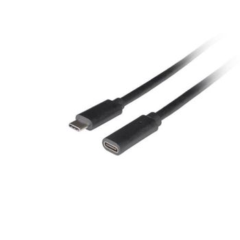 Cable USB-C a USB-C Lanberg 0,5 m Negro USB 3.2 Gen 1 5 Gbit/s