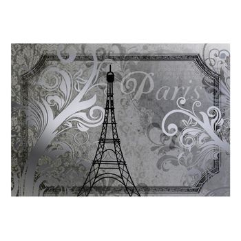 Papel Pintado 3d - Paris Vintage - Plata (400x280 Cm)
