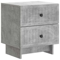 armario de noche con cajon gris hormigon 43 x 345 x 475 cm vidaxl