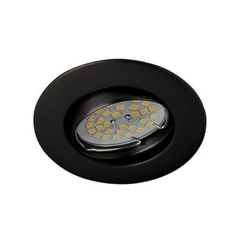 Foco empotrable basic redondo negro basculante. wonderlamp