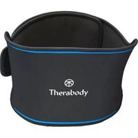 cinturon lumbar electrico therabody recoverytherm vibracion caliente espalda y abdomen negro