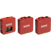 microfono rode wireless go gen 3 usb omnidireccional sin cable rojo oscuro