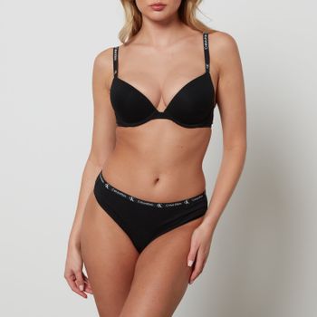 Calvin Klein CK 1996 Cotton-Blend Plunge Bra - 34B