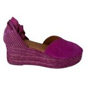 Zapateos Zapatos de tacón ALPARGATA ATADA TRIPLE CUÑA TINTADA PIEL para mujer