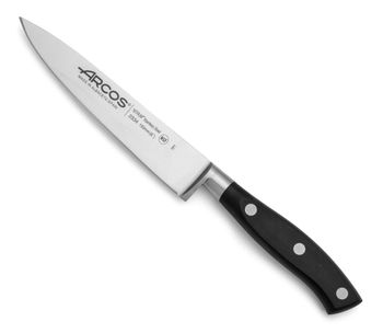 Cuchillo cocinero acero inoxidable forjado nitrum 150 mm mango negro