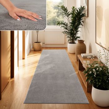 Alfombra Calissa gris  80x300 cm