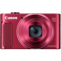 powershot sx620 hs superzoom compact camera with 32 gb sdhc class 10 card  case - red red