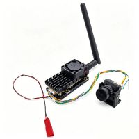 slonwake 58 ghz 48ch 3w transmisor vtx fpv de potencia ajustable con mini b19 1500tvl camara fpv con lente de 21 mm pa