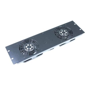 Kimex Kit de 2 Ventiladores para Armario Rack 19