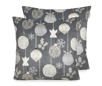 Funda de cojin de terciopelo de navidad rustic 60x60 cm (2)
