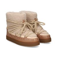 inuikii botines planos mujer - blanco talla 40