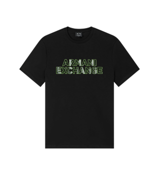 A|X Armani Exchange para hombre. XM002413AF10361UC001 Camiseta Slim-fit Negro (XS), Casual, Algodón, Manga corta