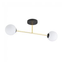 plafon de techo mendra opal 2 luces