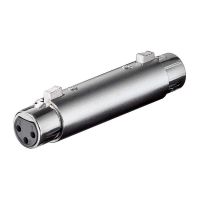 goobay adaptador xlr hembrahembra gris