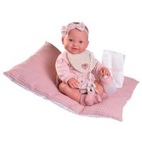muneca bebe mia hace pipi con cojin
