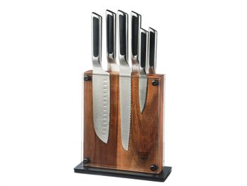 Bloque de cuchillos de cocina loki rauma - 7 piezas