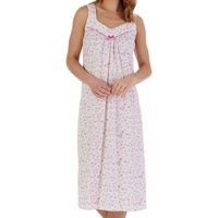 trailing floral broad strap jersey nightdress