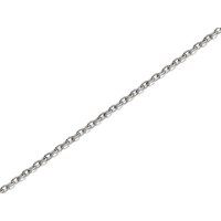 silver 1mm wide trace chain - 16in - f8632