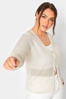 yours rebeca crema de lazos con brillo mujer curvy y tallas grandes yours
