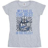 disney camiseta manga larga mandalorian best dad para mujer