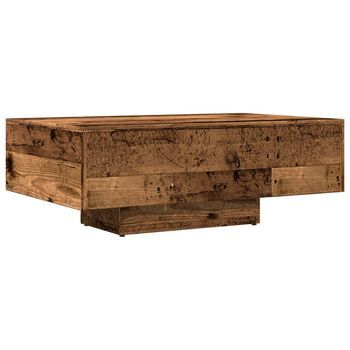 Mesa De Centro，mesa Auxiliar，mesita De Centro Madera Ingeniería Madera Envejecida 85x55x31 Cm