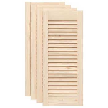 Puerta De Armario De Lamas 4 Uds 69x29,5 Cm Madera De Pino Vidaxl