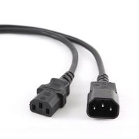 gembird pc-189-vde cable de alimentacion c13 machohembra 18m negro
