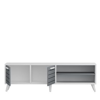 Mueble Tv Noyan Blanco Antracita