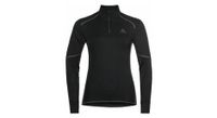 jersey de manga larga 1 2 zip odlo active x warm eco black mujer