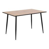 mesa comedor 4 personas madera y negro 120cm mira