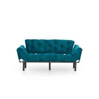 sofa cama 3 plazas nitta triple verde petroleo