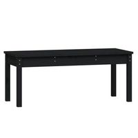 banco de jardin  banco de exterior  silla de jardin madera maciza pino negro 109x44x45 cm