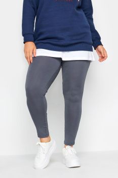 Yours Leggings Grises Elásticos, Mujer Curvy Y Tallas Grandes, Yours