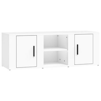 Mueble Para Tv Madera Contrachapada Blanco 100x31,5x35 Cm