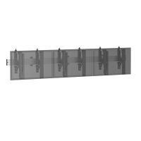 soporte kimex 031-3301k1 para 3 pantallas 45-50r vesa push-pull 210kg grisnegro