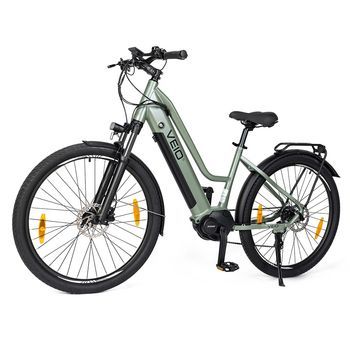 Bicicleta Eléctrica Veio Yay St  Motor Central 70nm Autonomía 150km Suspensión Hidráulica Verde