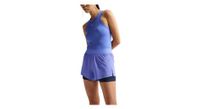 pantalones cortos 2 en 1 nike swift azul mujer