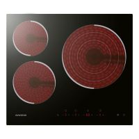 horno electrico infiniton hv-bl70h23 70l inoxnegro con puerta doble acristalamiento y pack vitroceramica 3 zonas