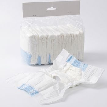 PawHut Pañales para Perras, 48 unidades, Talla M con Banda Elástica Ajustable, 48x35x1 cm, Blanco